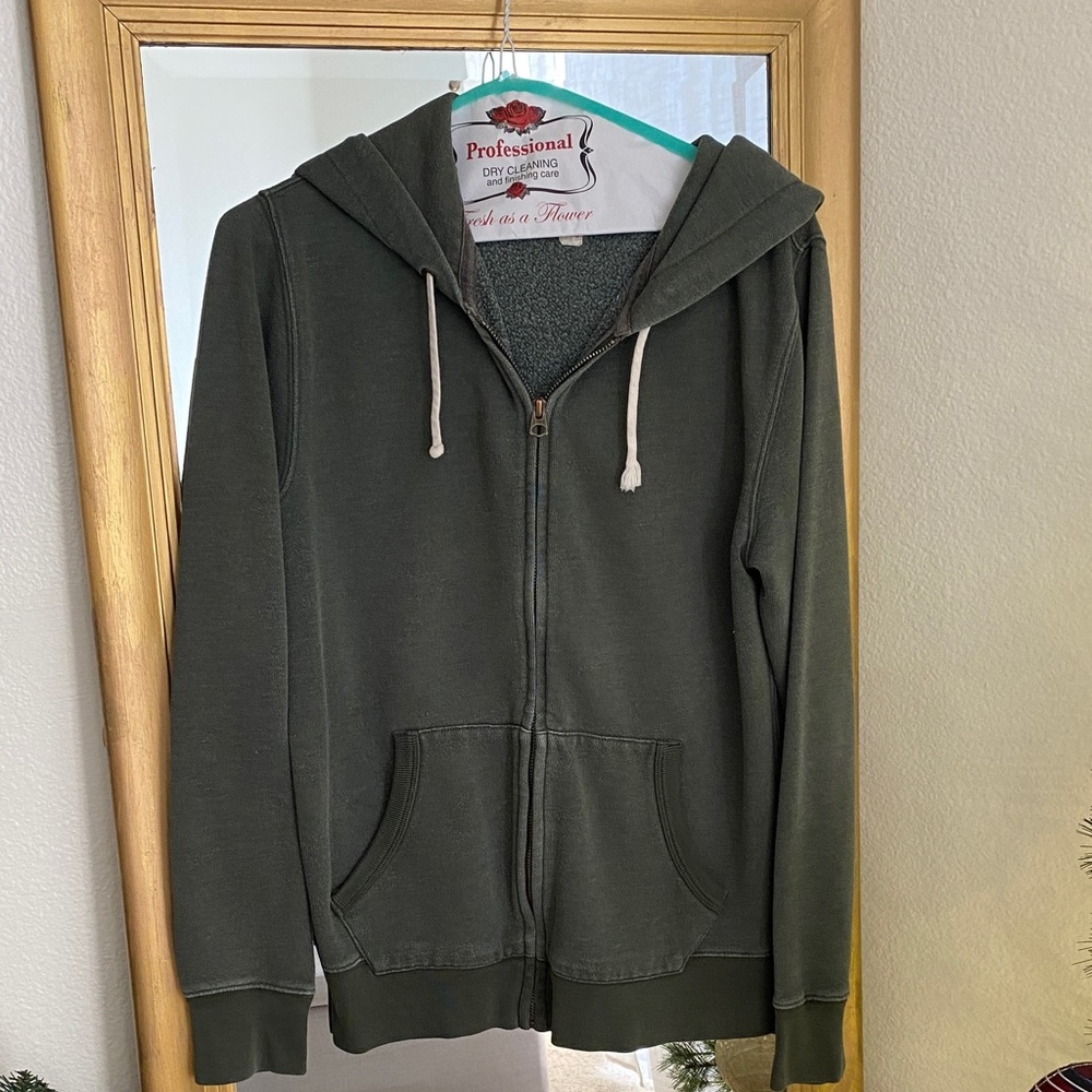 J. Crew Vintage Fleece in olive green
